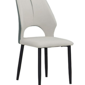 928-11宇城淺灰色皮餐椅坐寬43坐深43坐高43.5公分