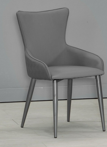 924-2田納西灰色貓抓皮餐椅坐寬41坐深44坐高46公分