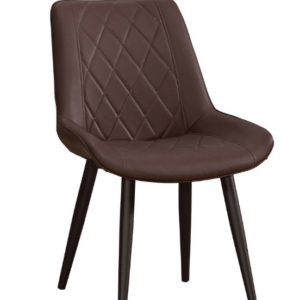 922-18品悅咖啡色皮餐椅坐寬36坐深42坐高45公分