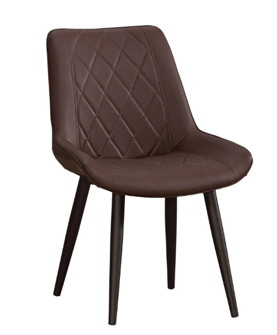 922-18品悅咖啡色皮餐椅坐寬36坐深42坐高45公分