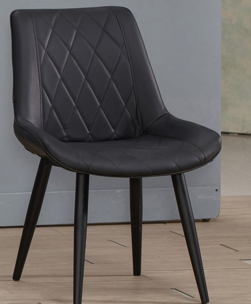 922-19品悅黑色皮餐椅
