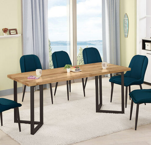 890-5富潤6尺實木餐桌