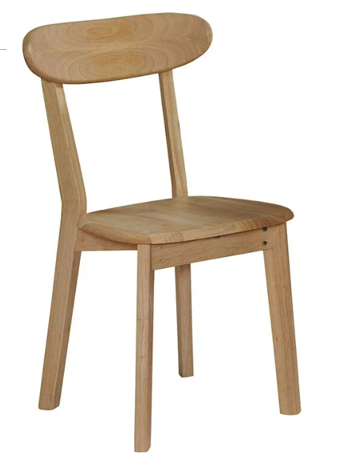 931-11華晶原木色實木餐椅坐寬41坐深38坐高44公分