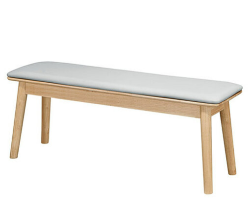 932-15宮城實木貓抓皮面長凳