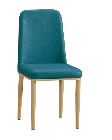 931-9坦菲藍色皮餐椅◆尺寸：44 x 49 x 89.5 cm