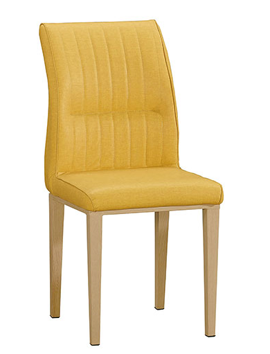 931-2鳳軒黃色皮餐椅