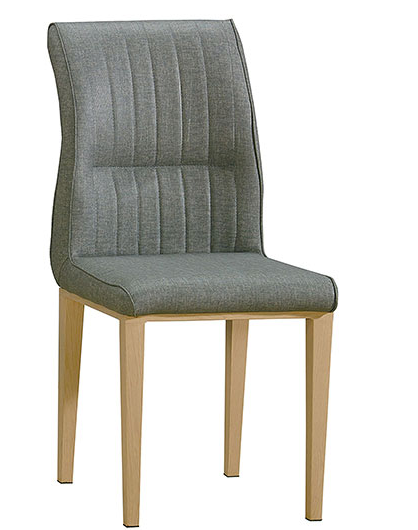 931-4鳳軒灰色皮餐椅