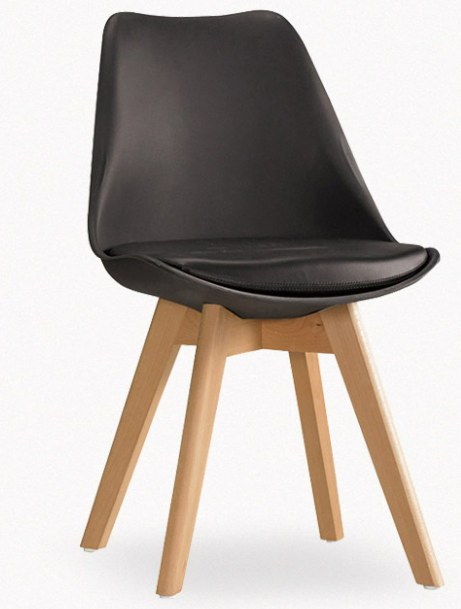 929-15迪古黑色餐椅坐深43坐高46公分