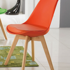 929-18迪古橘色餐椅坐深43坐高46公分