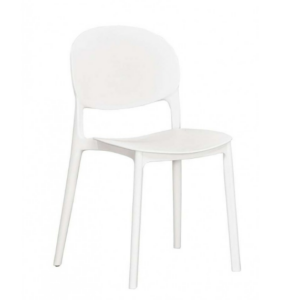 929-5伊恩白色餐椅坐寬39.5坐深41坐高44公分