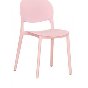 929-8伊恩淺粉色餐椅坐寬39.5坐深41坐高44公分