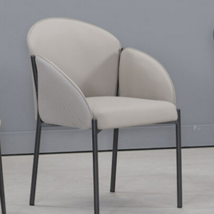 922-5伊利諾灰色貓抓皮餐椅坐寬43坐深45坐高47公分