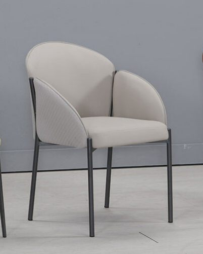 922-5伊利諾灰色貓抓皮餐椅坐寬43坐深45坐高47公分