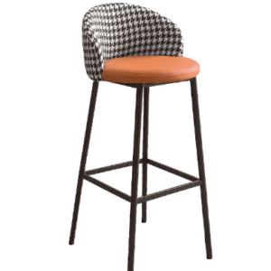 934-2馬西橘色皮面吧台椅