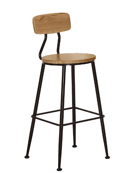 933-5蒲生實木吧台椅