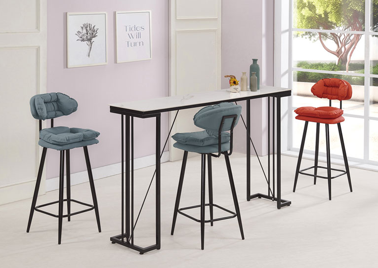 917-3新易6尺岩板吧台桌