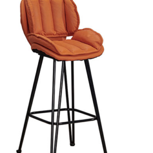 906-14雅約橘色科技布吧台椅