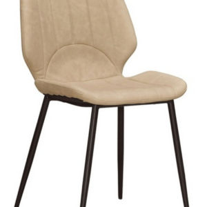 926-2耶寧雲彩米色皮餐椅