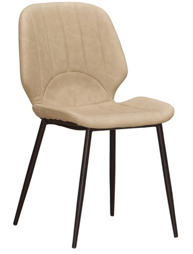 926-2耶寧雲彩米色皮餐椅