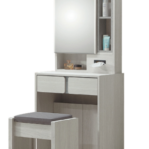 C553-5 艾維斯2尺鏡台(全組.含框+椅子)