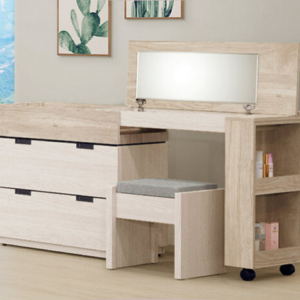 C573-4 漢娜3.2尺多功能掀式鏡台(含椅)