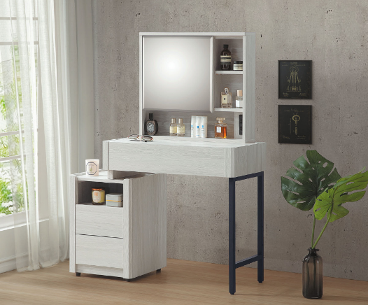 C584-7 馬克斯伸縮鏡台 含椅 全組