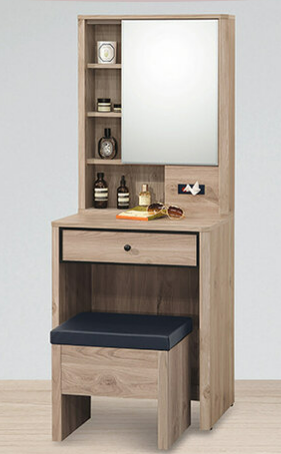 C585-5 艾維2尺鏡台(整組.含椅)