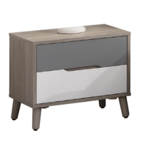 C599-7 肯詩特淺灰雙色1.8尺床頭櫃(單只)