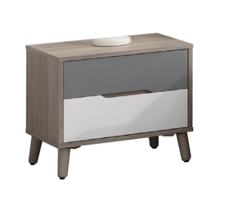 C599-7 肯詩特淺灰雙色1.8尺床頭櫃(單只)