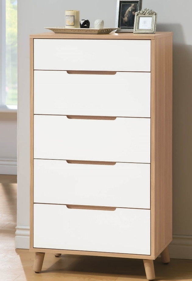 C601-8 肯詩詩烤白雙色2尺五斗櫃