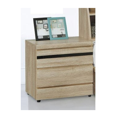 C620-8 凱恩梧桐二抽床頭櫃(單只.全木心板)