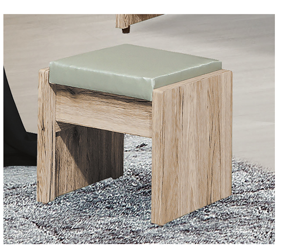 C619-4 派蒙灰橡木化妝椅 單買