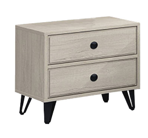 C593-8 丘比特碳香橡木床頭櫃(單只)