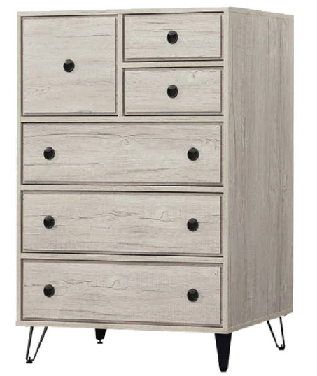 C594-2 丘比特碳香橡木六斗櫃