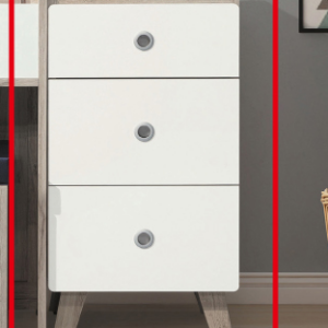 C591-8 溫蒂三抽功能櫃(附插座)