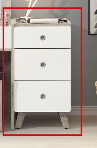 C591-8 溫蒂三抽功能櫃(附插座)