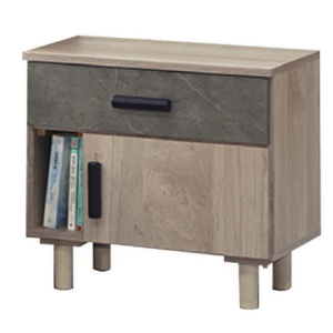 C580-5 夏莉一抽一門床頭櫃(單只)