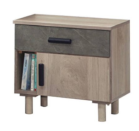 C580-5 夏莉一抽一門床頭櫃(單只)