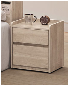 C609-3 依夏淺橡木床頭櫃(單只)