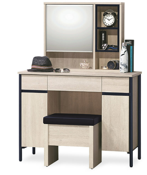 C589-8 韋克3.3尺鏡台(含椅)