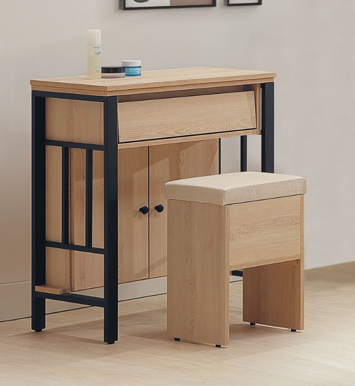 C637-1 亞拉克2.3尺化妝台(含椅)