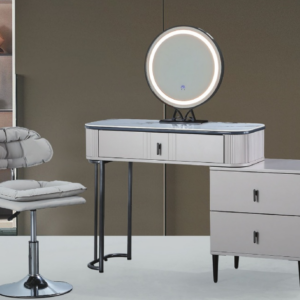 C630-4 22036-2 岩板化妝台(含椅.含鏡.含側櫃.全組)