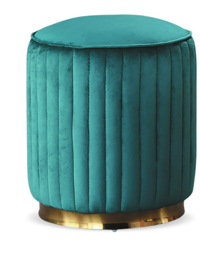 C738-12 T08絨布小圓凳(綠) 另加購