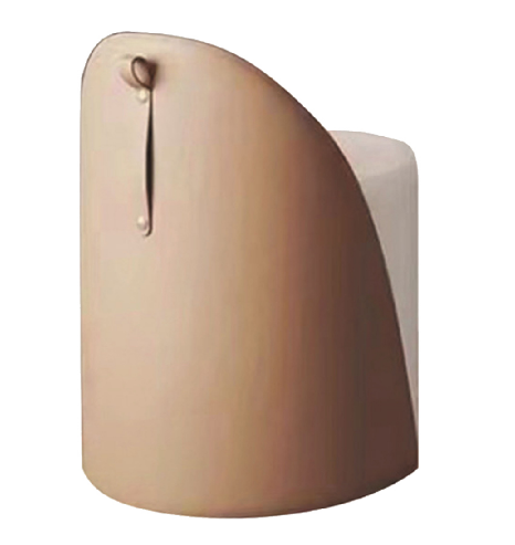 C630-1 Y052駝色皮化粧椅(另加購)