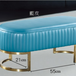 C817-8 T07 金腳長凳藍