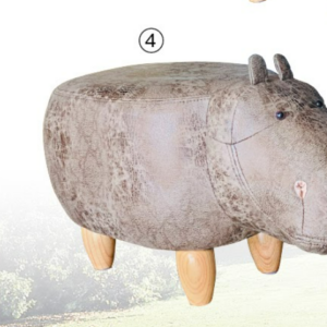 C739-1 河馬造型椅(不可置物.咖啡色皮)