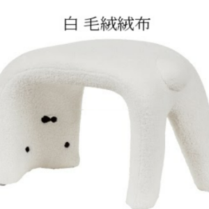 C737-6 T69熊凳(可拆洗.白)