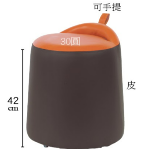 C740-13 T60凳(灰+桔)