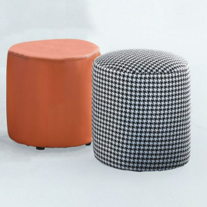 C739-6 B881圓凳 千鳥格(布)