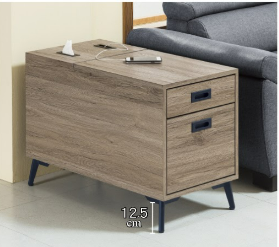 C278-12 弗萊迪灰橡小邊几